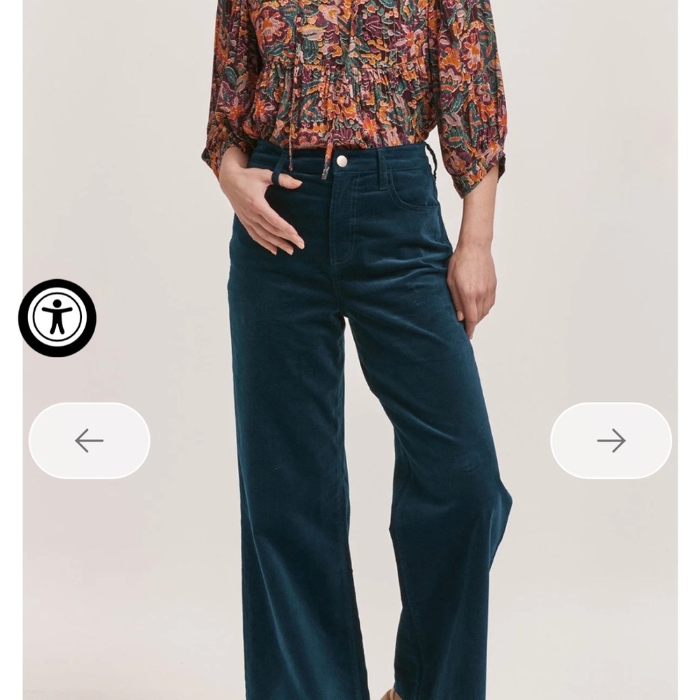 Dear John Teal Wide Leg Pants